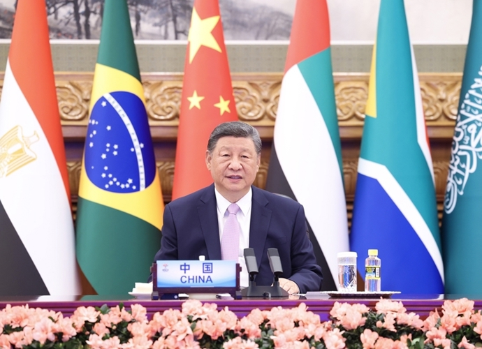 习近平出席金砖国家领导人线上峰会并发表重要讲话